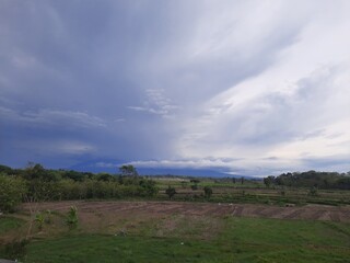 Fototapeta premium landscape with clouds