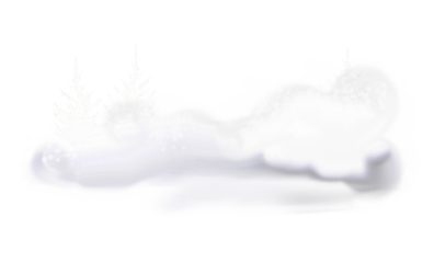 Cold snow and frozen icicle tree for decoration of winter design