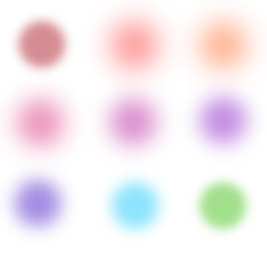 Blurred Color Grid – Abstract Circle Palette for Design and UI Concepts