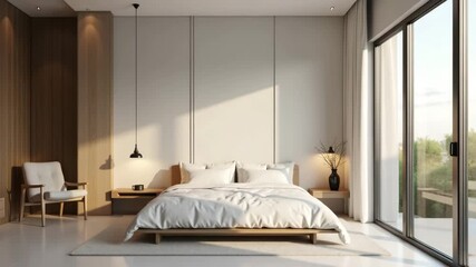 A serene image capturing the essence of smart home standards, demonstrating harmony and elegance while ensuring ample copy space for informational materials or branding.