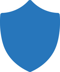 Blue shield icon security safety protection symbol vector