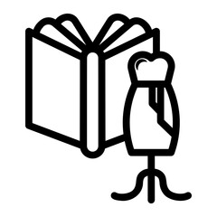fashion magazine Line Icon