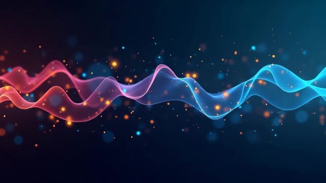 A colorful and sophisticated abstraction of global data frameworks for business, prioritizing leading lines that naturally draw attention and allow for copy space.