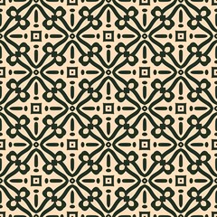 Geometric floral seamless pattern illustration backdrop