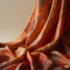 Thai silk fabric Generative Ai