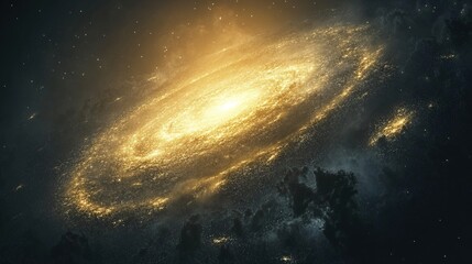 Protoplanetary disk with glowing organic molecules resembling cosmic constellations.
