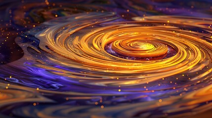 Protoplanetary disk with glowing organic molecules resembling cosmic constellations.

