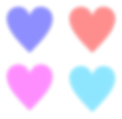 Colorful Heart PNG Transparent Background
