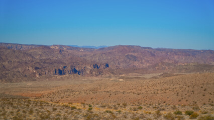 Beautiful Landscape Mountain View in Willow Beach Arizona USA