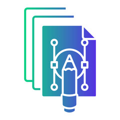 magazine Gradient icon