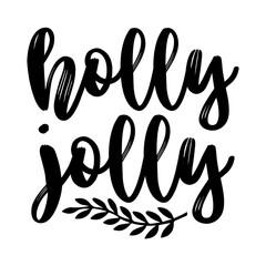Holly Jolly Svg