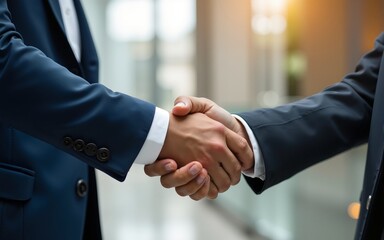 Business partnership, a trusted agreement. High quality