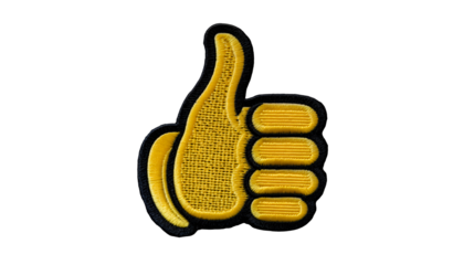 thumb up sign isolated on transparent background