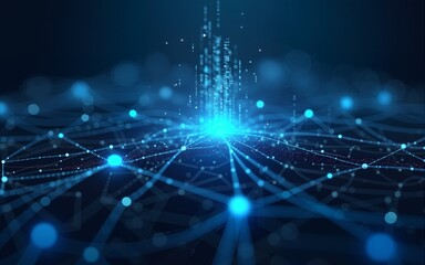 Big data connection technology concept . High quality