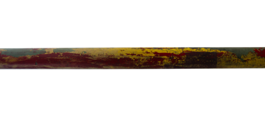 rusty metal pole isolated