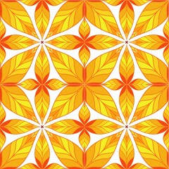 Seamless pattern with blue and red tiles