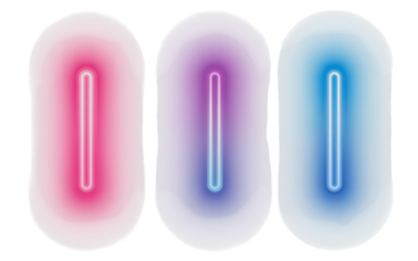 Three Oval Neon Lights With Gradient Colors On Black Background epg5dpnuqkg7jkmssq7l3g