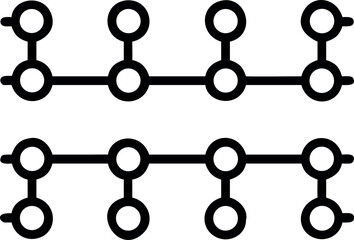 Continuous Border Patterns Made of Cybersigil Elements
