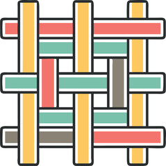 Seamless Interlaced Cybersigil Lines Background Art