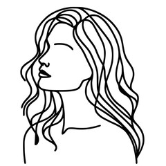 Portrait sketch of a woman