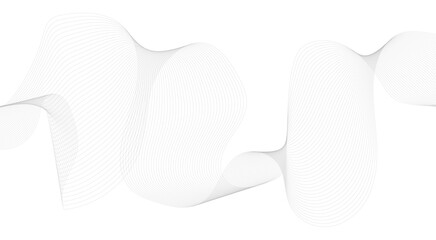 Abstract vector modern background with grey wavy lines and particles. abstract wave background vector illustration.