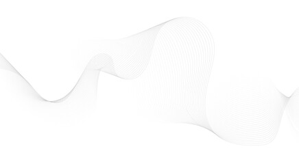 Abstract vector modern background with grey wavy lines and particles. abstract wave background vector illustration.