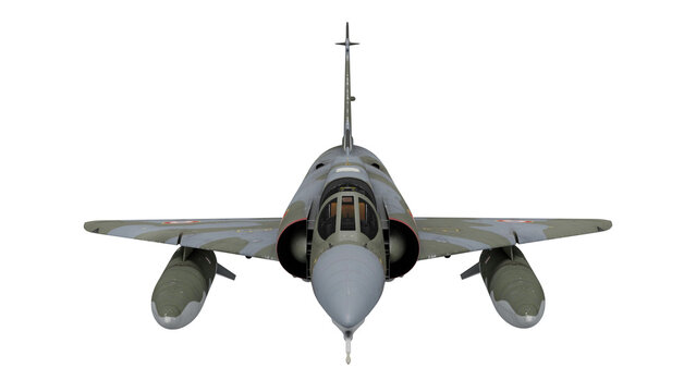 3d rendering dassault mirage 5f