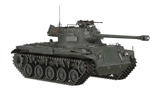 3d rendering m64 tank 