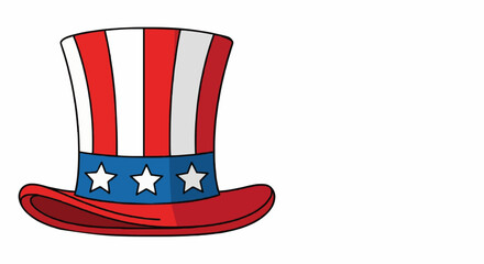 Uncle Sam hat vector icon