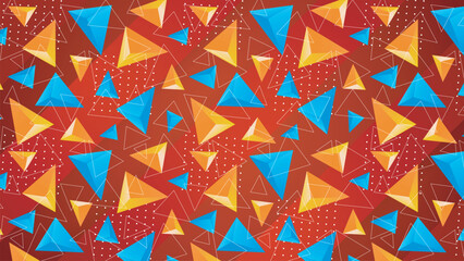 colorful triangle pattern vector