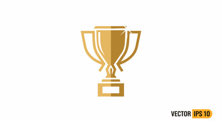 Celebrate victory with this elegant golden trophy, perfect for awards ceremonies and recognizing achievements, adding a touch of prestige and success