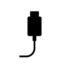 electric plug on white background