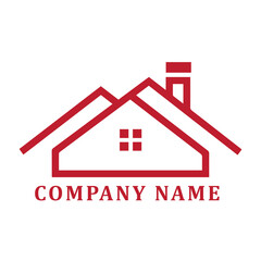 A simple real estate logo icon or symbol of a house and roof shape for a residential sale business concept vector illustration design on the web