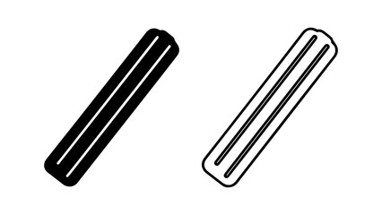 Rectangular bars with rounded edges with transparent background