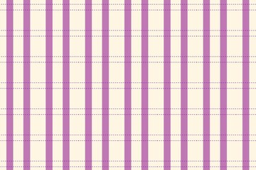 A simple plaid pattern featuring vertical and horizontal purple lines over a soft cream background, creating a calm and neat textile-like design.