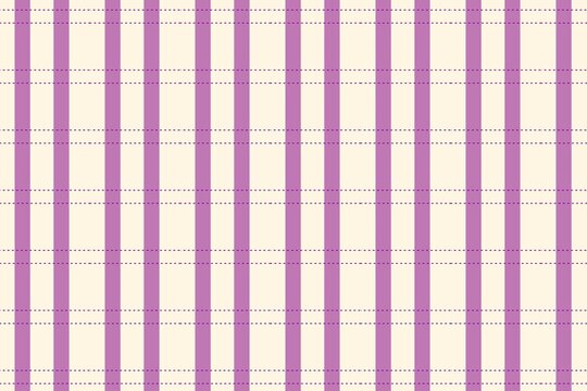 A simple plaid pattern featuring vertical and horizontal purple lines over a soft cream background, creating a calm and neat textile-like design.