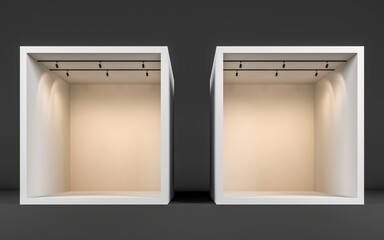 Minimalist Stage Design with Lighting – 3D Rendering