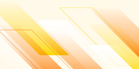 Abstract yellow and orange geometric background with modern diagonal lines. Modern creative trendy design in vector illustration