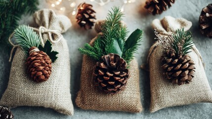 Creative christmas gift wrapping ideas cozy indoor setting image collection festive atmosphere close-up holiday spirit