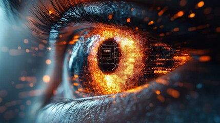 Fiery Eye - A Digital Vision of Technology and the Future.