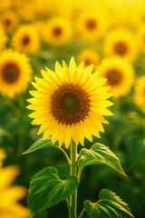 Obraz premium sunflower on a field
