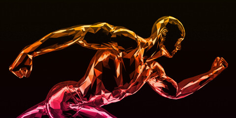 Sports Science Visualization Captures Athletic Motion Essence