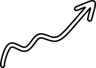 Hand drawn arrow, collection of direction