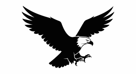 Bald eagle vector icon