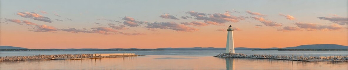 Premium Lighthouse Guidance Trustworthy Investment and Modern Financial Stability Marketing Content for Business Advertising