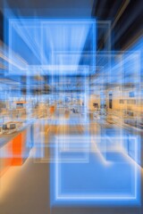 Modern Smart Home Kitchen Automation High-Quality Advertising Content for Future Tech and Effortless Living Solutions