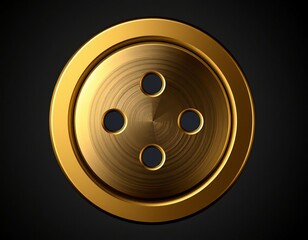 Buttons on black background closeup fashion sewing design icon