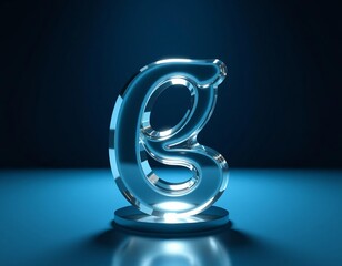 Gold 3D Email Symbol on Black Background