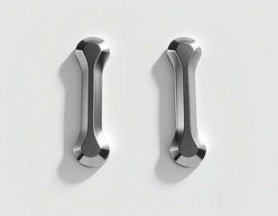 set of stainless steel kitchen utensils