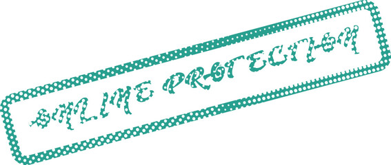 Online protection security stamp indicating secure internet browsing and personal data safeguarding